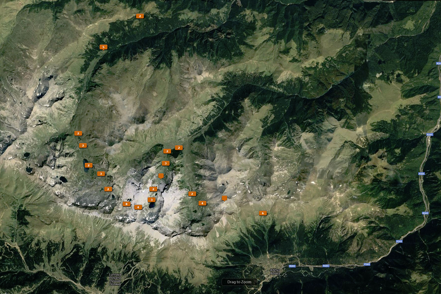 Карта фотографий